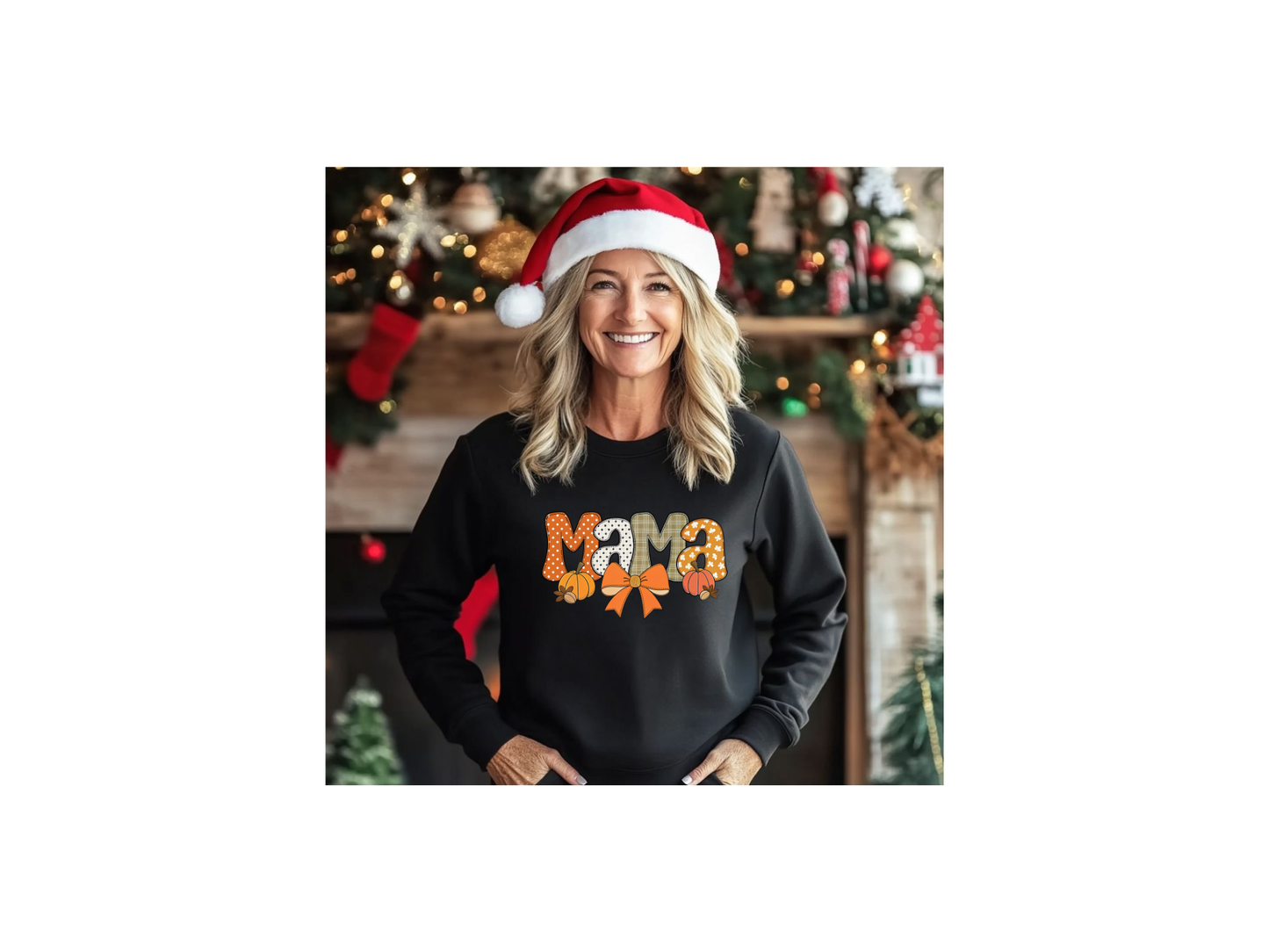 MaMa With Pumpkin Fall Vibe Crewneck