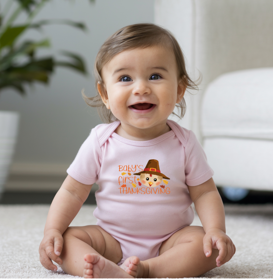 Baby’s First Thanksgiving Onesie - Cute Fall Baby Outfit