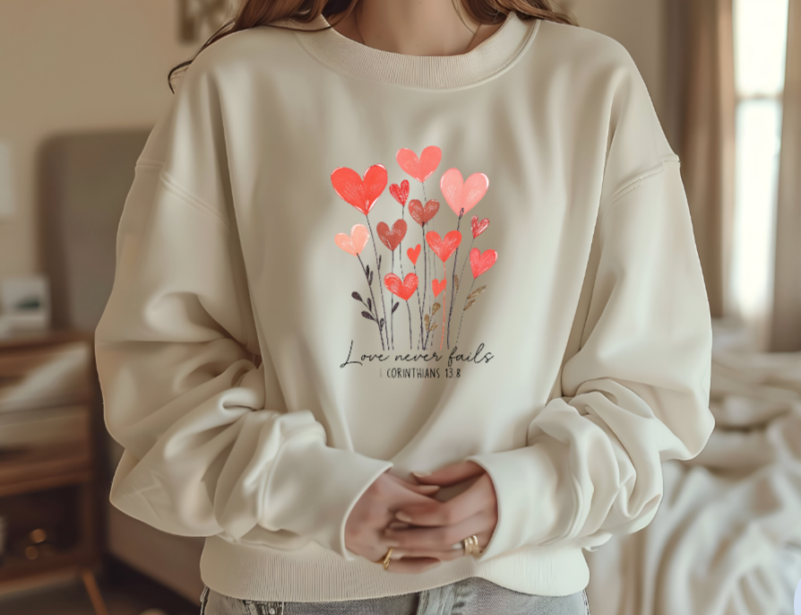 Love Never Fails - Crewneck