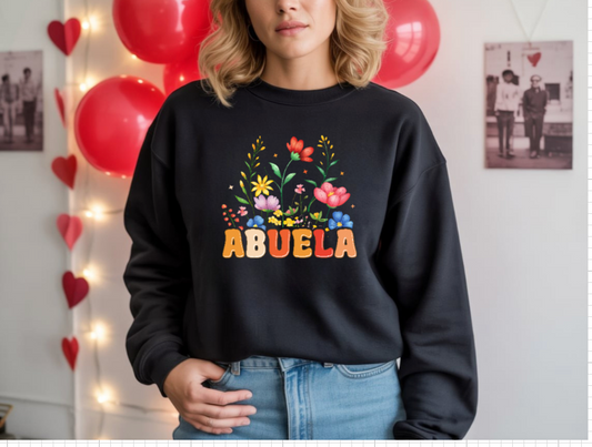 Abuela Crewneck - Flower Design