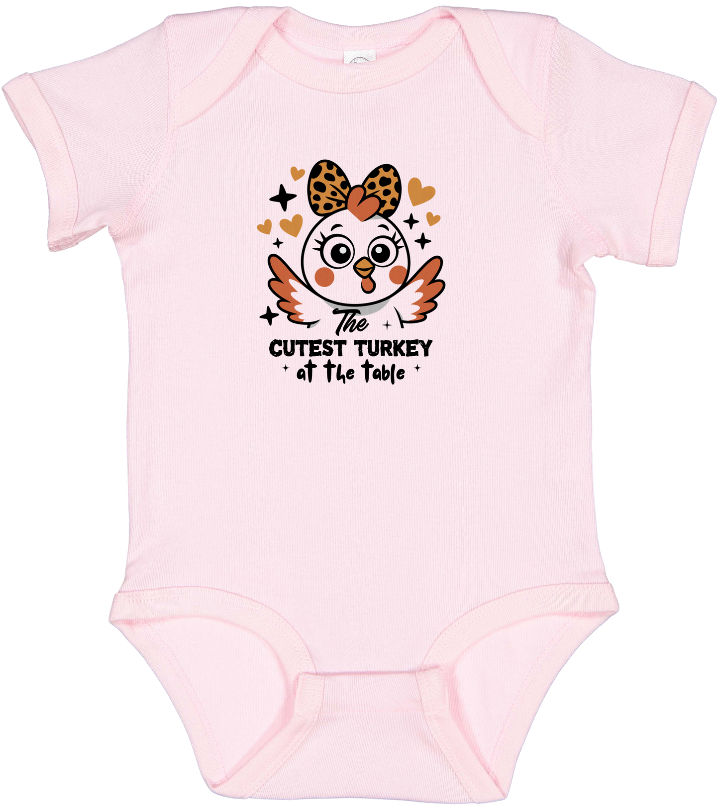 Cutest Turkey at the Table Onesie - Baby Thanksgiving Outfit